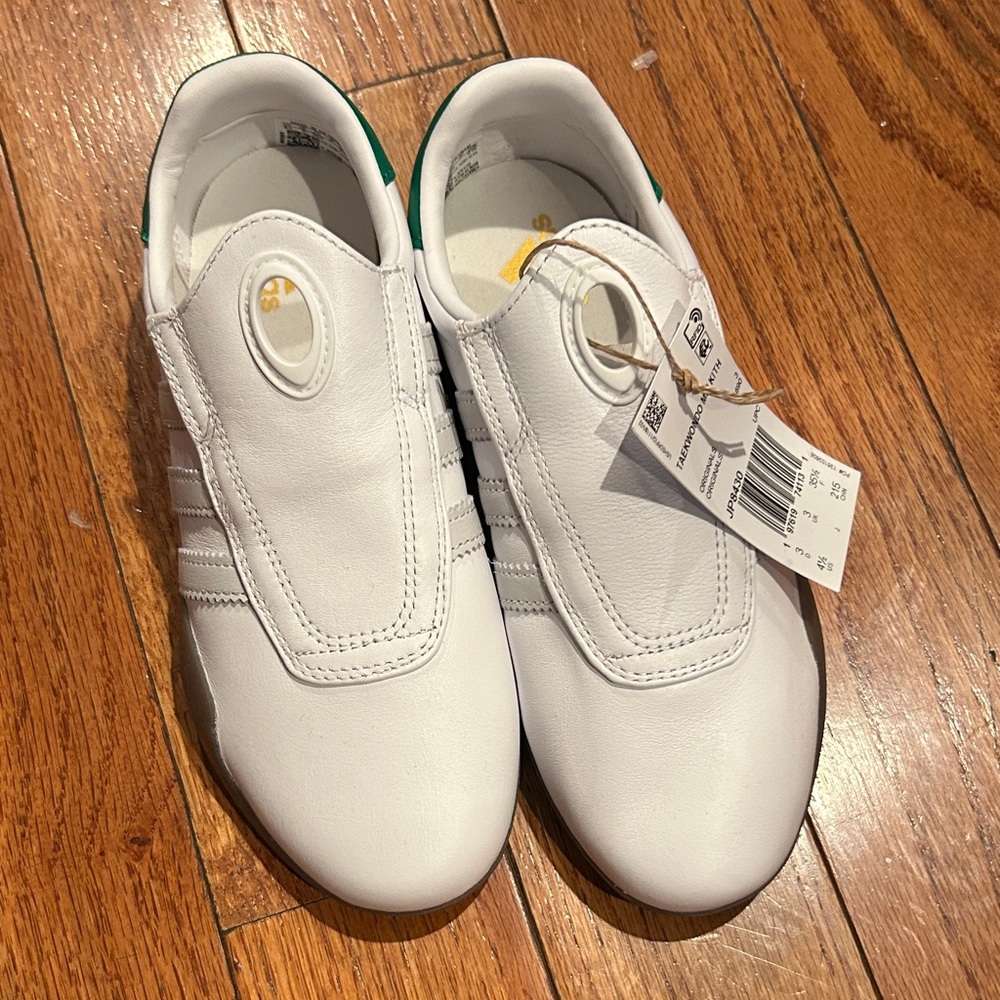 Adidas Kids White Slip-On Sneakers
